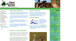 Desktop Screenshot of capebirdingroute.org